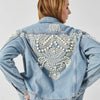 Beaded Back Denim Jacket