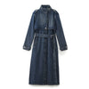 Belted Denim Trench Coat