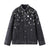 Black Denim Embroidered Jacket