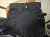 Black Denim Mini Skirt Pleated