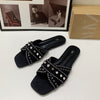 Black Denim Sandals