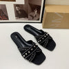 Black Denim Sandals