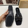 Black Denim Sandals