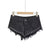 Black Denim Shorts Women