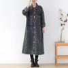 Black Denim Trench Coat