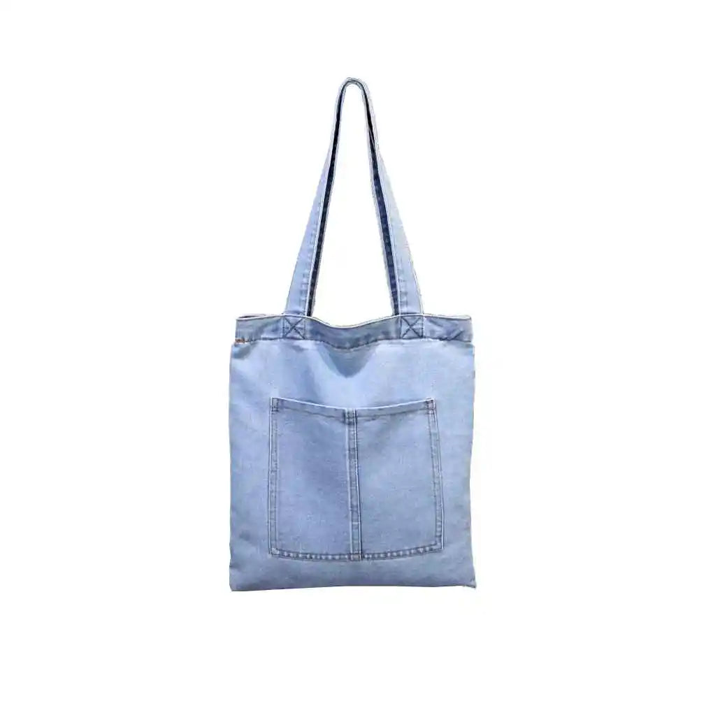 Blue Denim Tote Bag