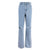 Blue High Waisted Straight Leg Jeans