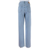 Blue High Waisted Straight Leg Jeans