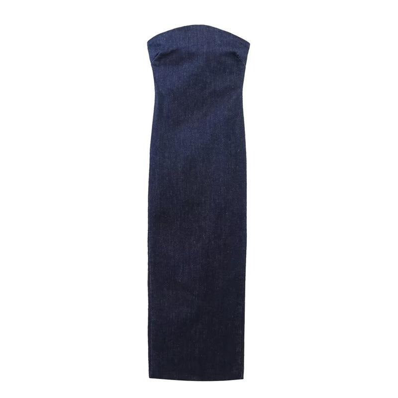 Bodycon Denim Midi Dress