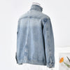 Chinese Collar Denim Jacket