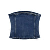 Corset Style Denim Top