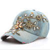 Denim Baseball Hat Womens