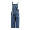 Denim Big Pocket Overalls