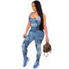 Denim Bodycon Jumpsuit