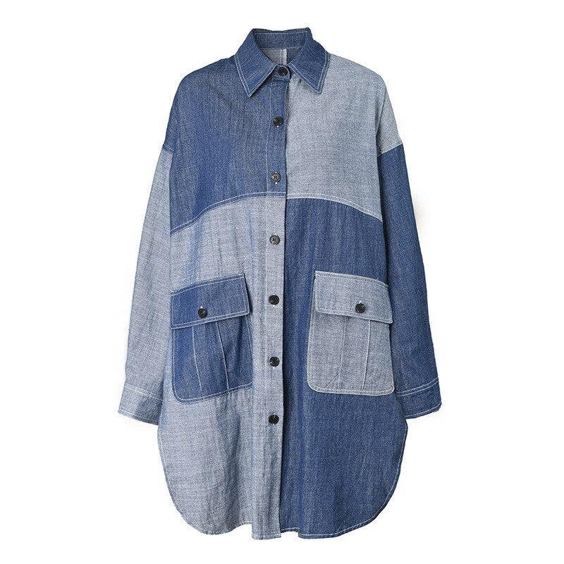 Denim Button Up Shirt Dress