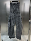 Denim Cargo Jumpsuit