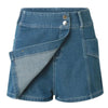 Denim Cargo Skort