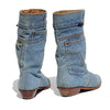 Denim Cowboy Boots