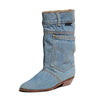 Denim Cowboy Boots