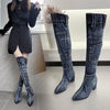 Denim Cowgirl Boots