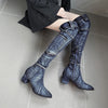 Denim Cowgirl Boots