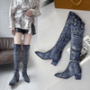 Denim Cowgirl Boots