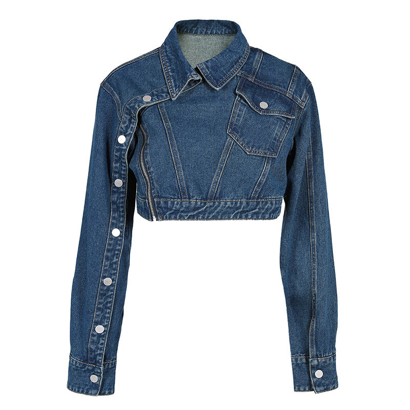 Denim Cropped Jacket