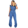 Denim Flare Jumpsuit