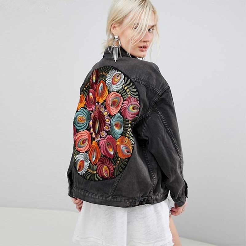 Denim Jacket Embroidered Back