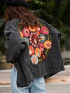 Denim Jacket Embroidered Back