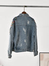 Denim Jacket with Diamonds