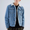 Denim Jacket with Fleece Lining Men