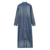 Denim Long Sleeve Maxi Dress