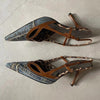 Denim Low Heel Shoes