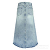 Denim Maxi Skirt Blue