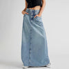 Denim Maxi Skirt Blue