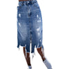 Denim Midi Jean Skirt