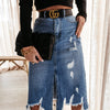 Denim Midi Jean Skirt