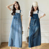 Denim Overall Dress midi