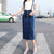 Denim Overall Midi Dress