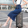 Denim Overall Midi Dress