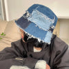 Denim Patchwork Bucket Hat