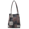 Denim Patchwork Tote Bag