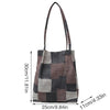 Denim Patchwork Tote Bag