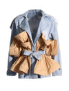 Denim Ruffle Shirt