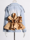 Denim Ruffle Shirt