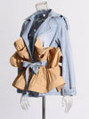 Denim Ruffle Shirt