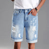 Denim Shorts Ripped Mens