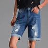 Denim Shorts Ripped Mens