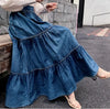 Denim Skirt Maxi Length